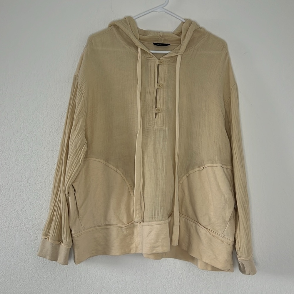 Urban Outfitters Out from Under Cotton Gauze Sahara Pullover Hoodie Size Medium - Picture 13 of 15